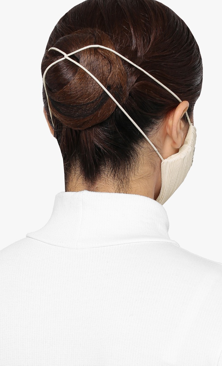 Pleats Face Mask (Head-loop) in Just Noods image 2