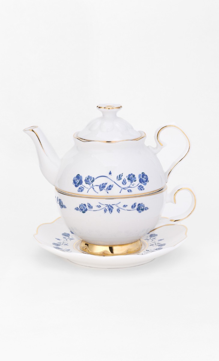Disney x dUCk - Belle Teapot Set - Porcelain Blue