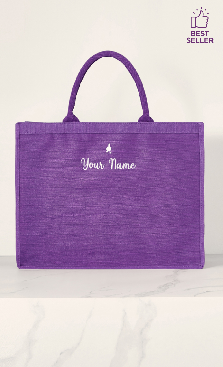 The dUCk Shopping Bag - Classic Purple (Personalise It)