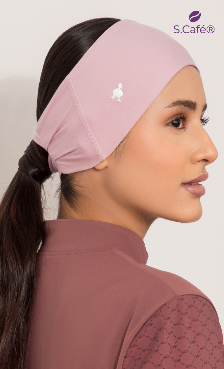 The Sporty dUCk Performance Headband in Rosy