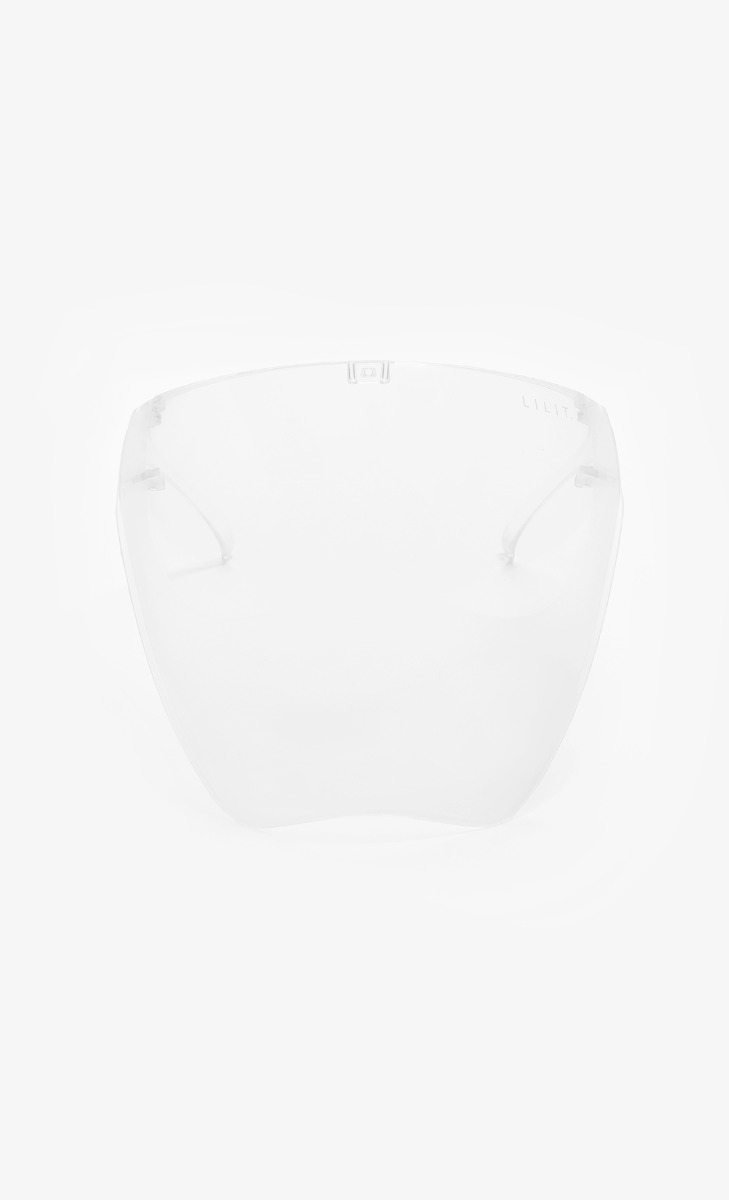 LILIT. Full Face Shield in Transparent White image 2