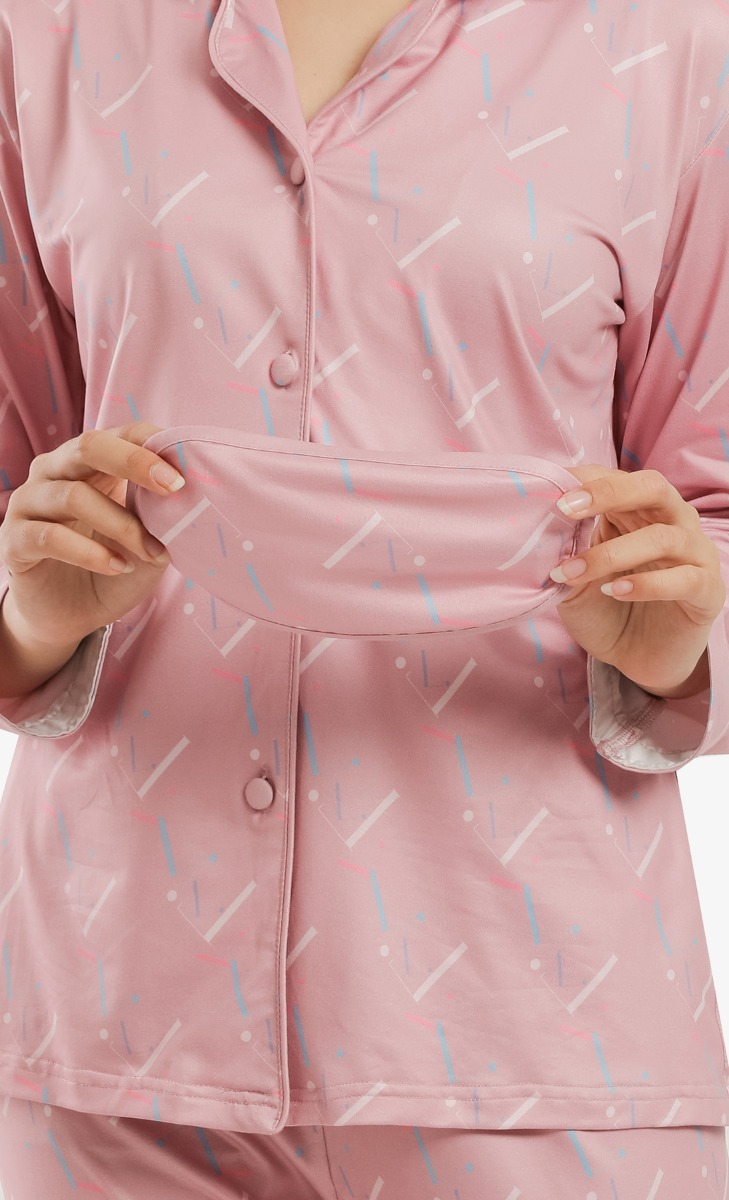 Pajamas Set In Dusty Pink image 2