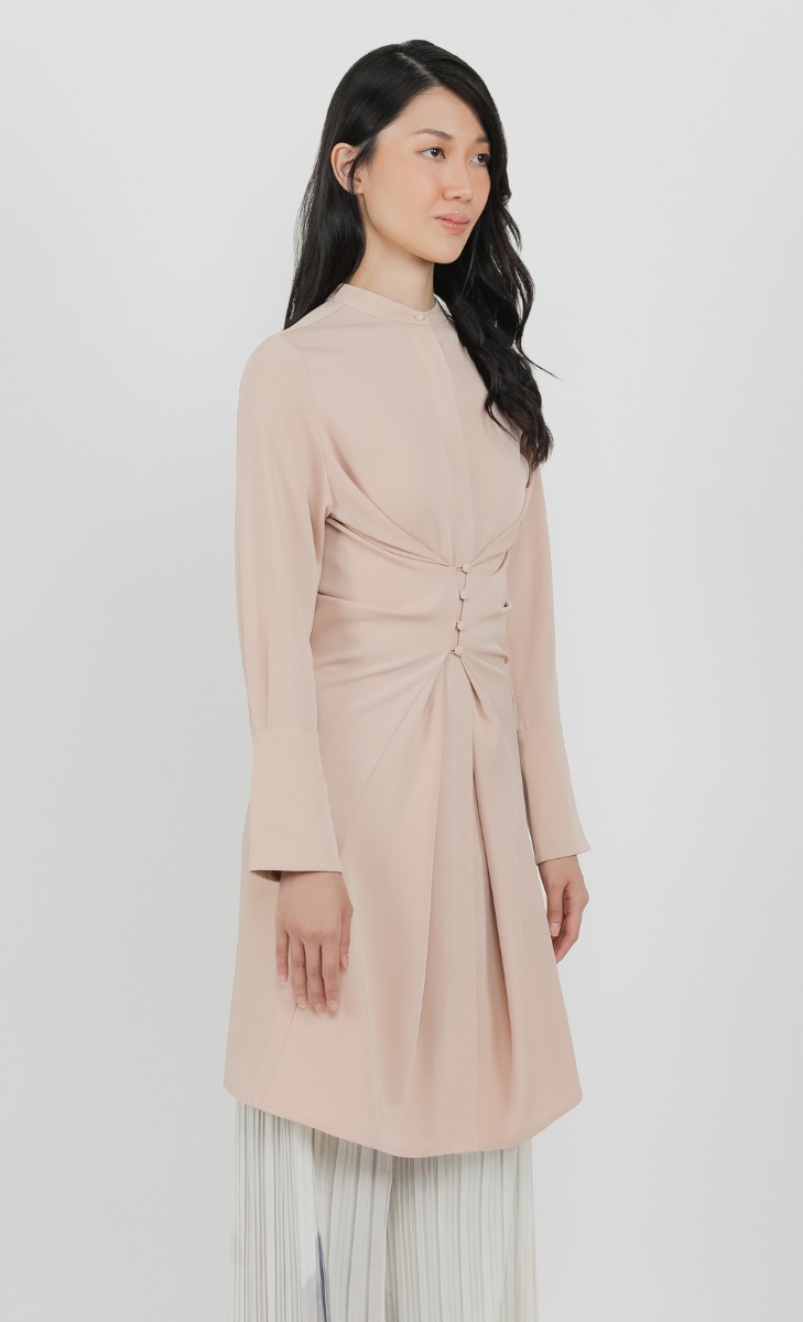 Adjustable Long Shirt in Dusty Peach image 2