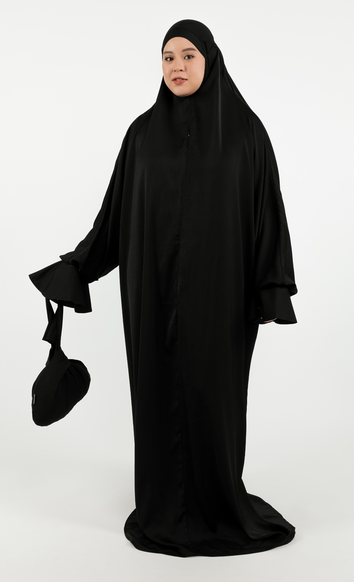 Ankara One-Piece Prayerwear in Black