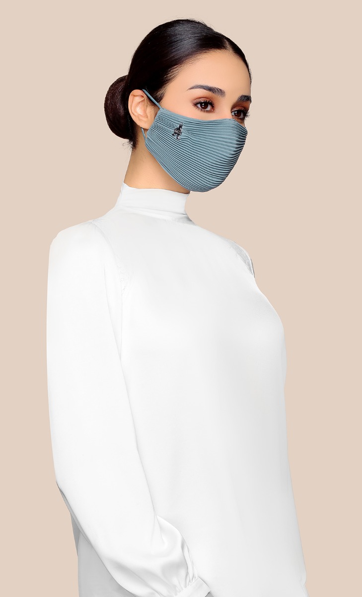 Pleats Face Mask (Ear-loop) in Bay