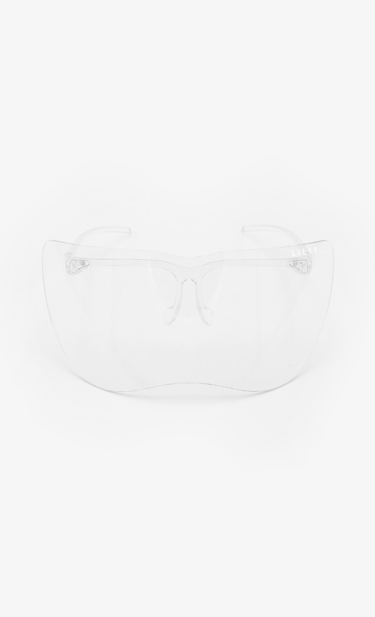 Half-Face Visor in Transparent White image 2