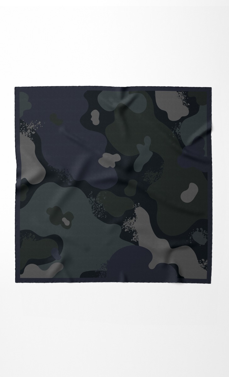 The Splotchy dUCk Square Scarf in Lake Abyss image 2