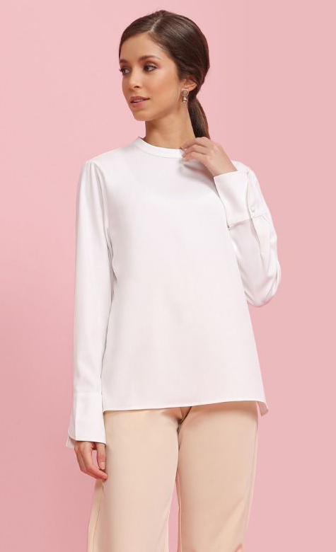 Long Sleeve Top In White