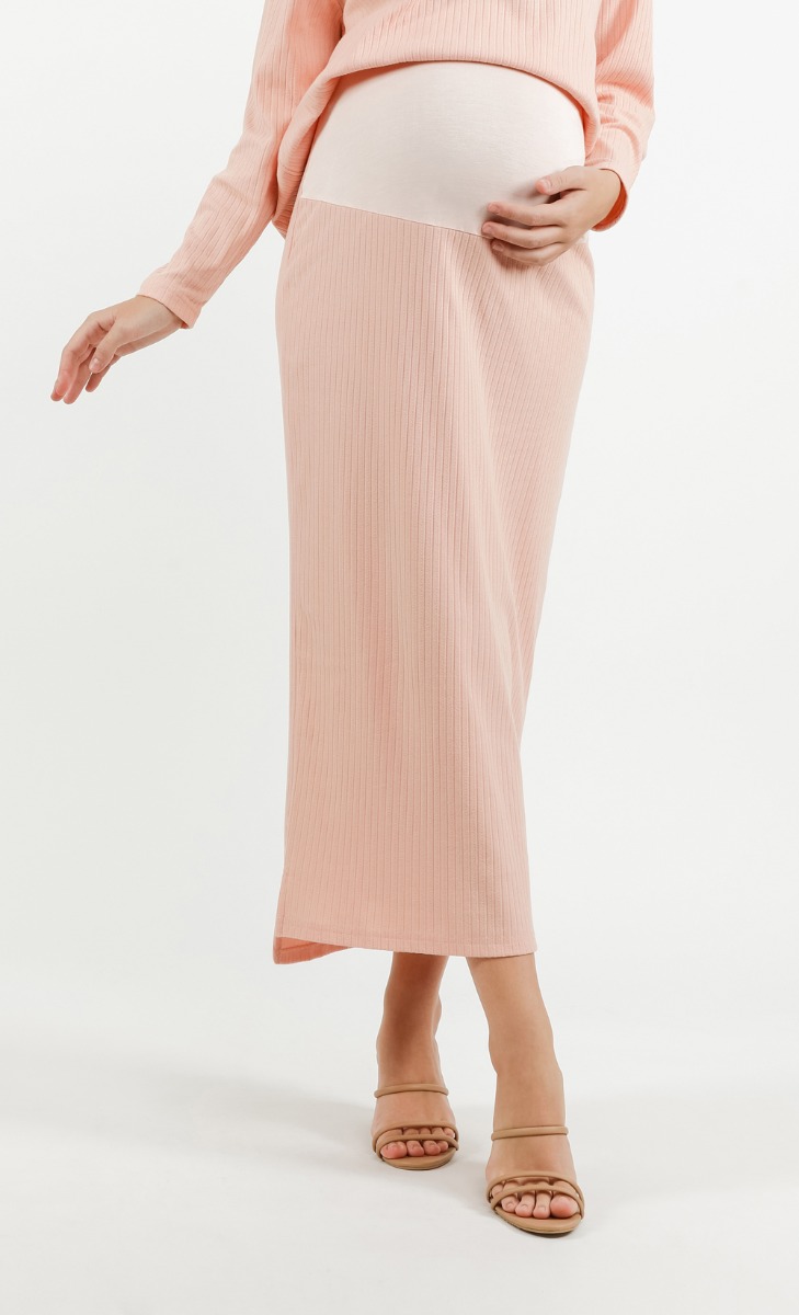 Mama Comeback Skirt in Soft Pink
