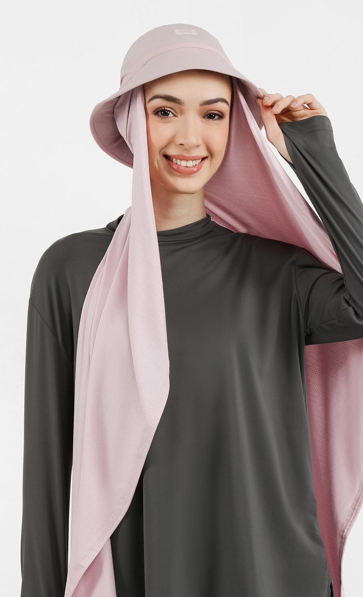 Bucket Hat Hijab in Mauve