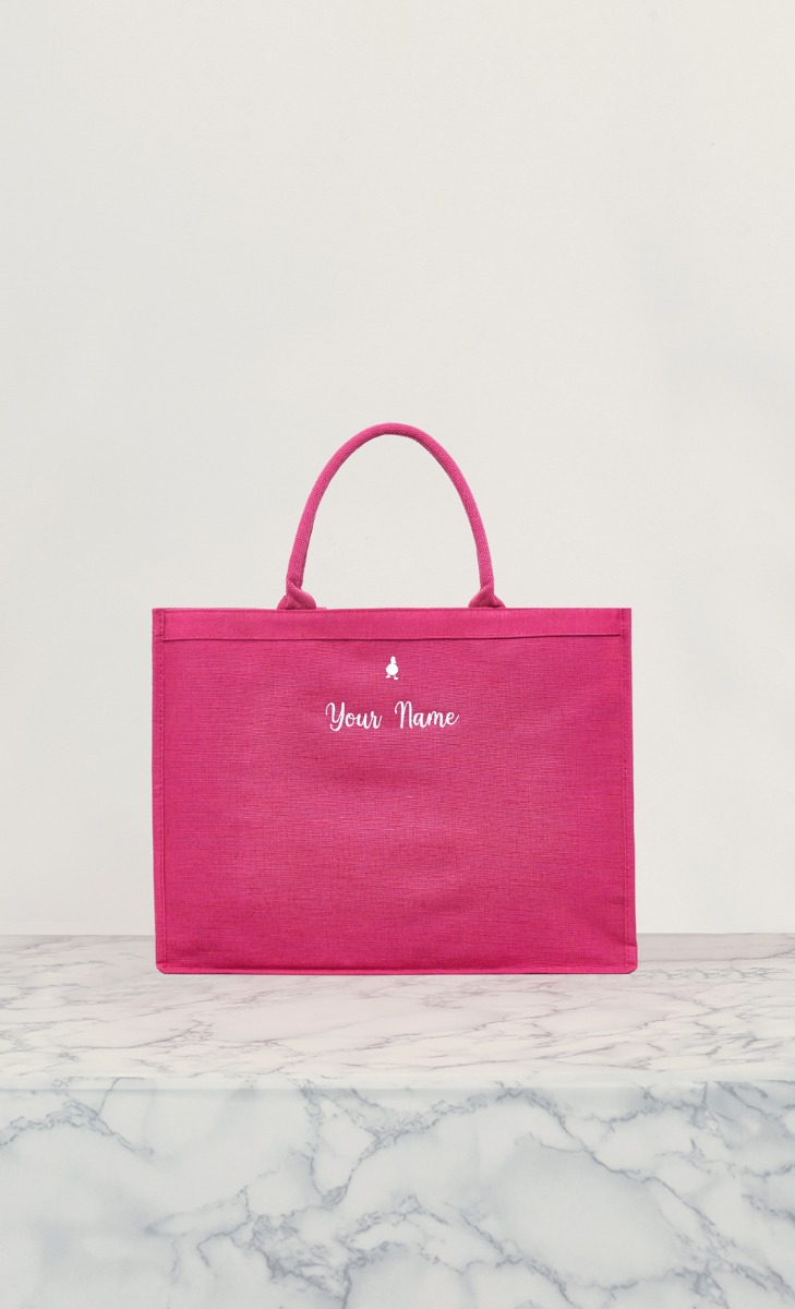 The dUCk Mini Shopping Bag 2.0 - Fuchsia [Personalise It]