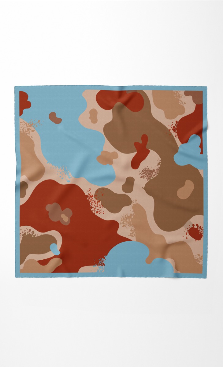 The Splotchy dUCk Square Scarf in Oasis image 2