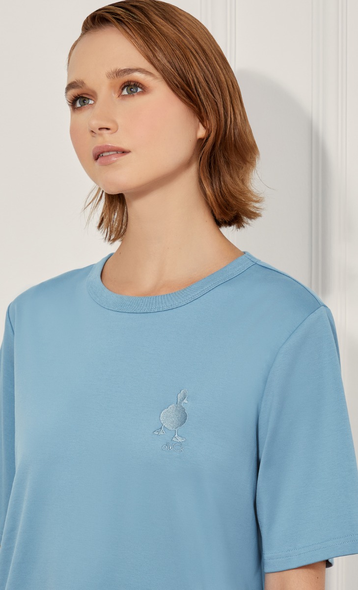 dUCk Basic T-shirt in Blue image 2