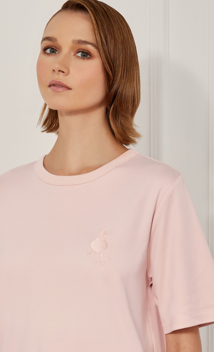 dUCk Basic T-shirt in Pink image 2
