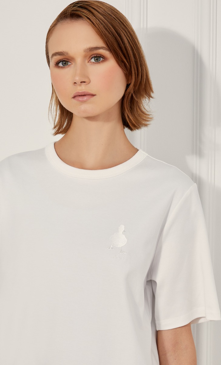 dUCk Basic T-Shirt in White image 2
