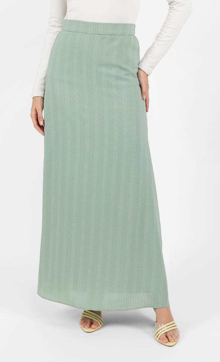 Textured Maxi Skirt in Sage
