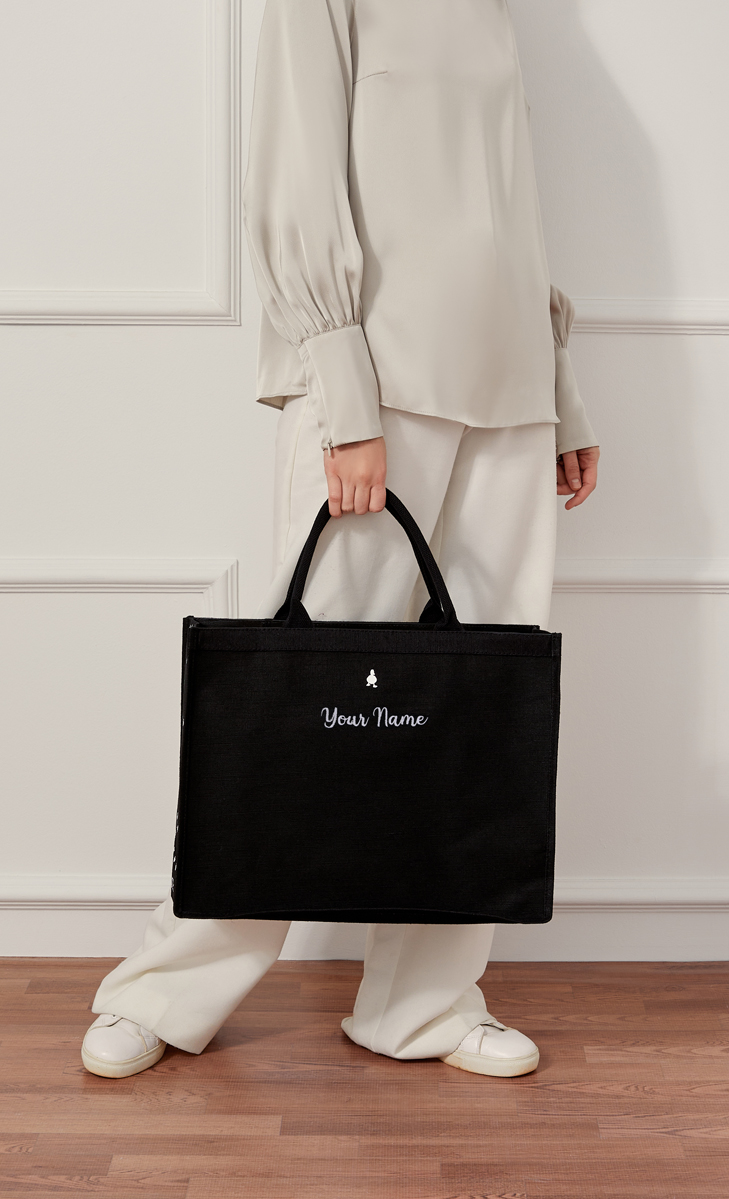 The dUCk Shopping Bag 2.0- Classic Black [Personalise It] image 2