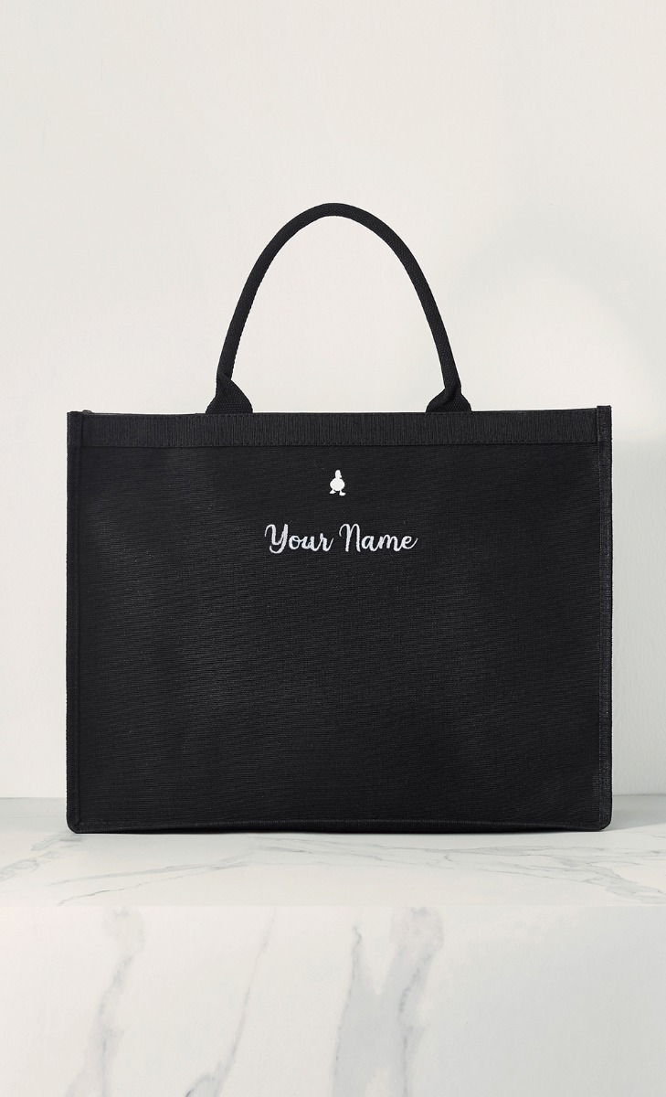 The dUCk Shopping Bag 2.0- Classic Black [Personalise It]