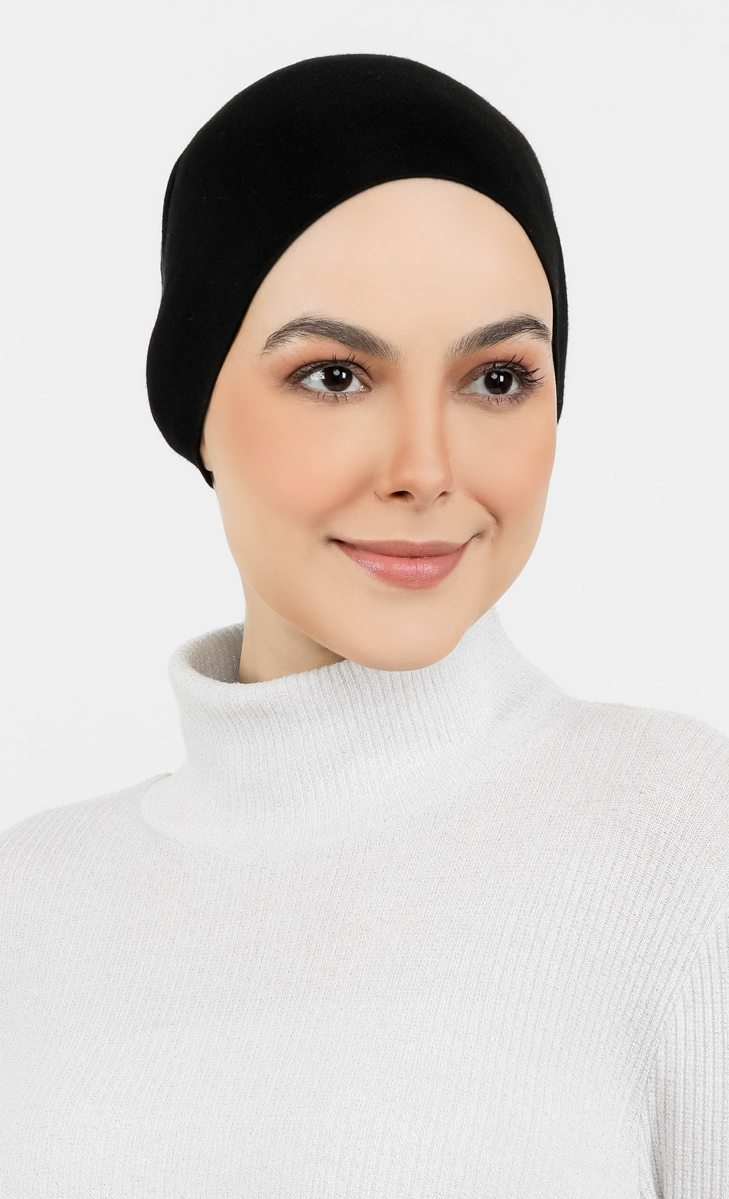 Zurich 2.0 Snowcap Inner Hijab In Black