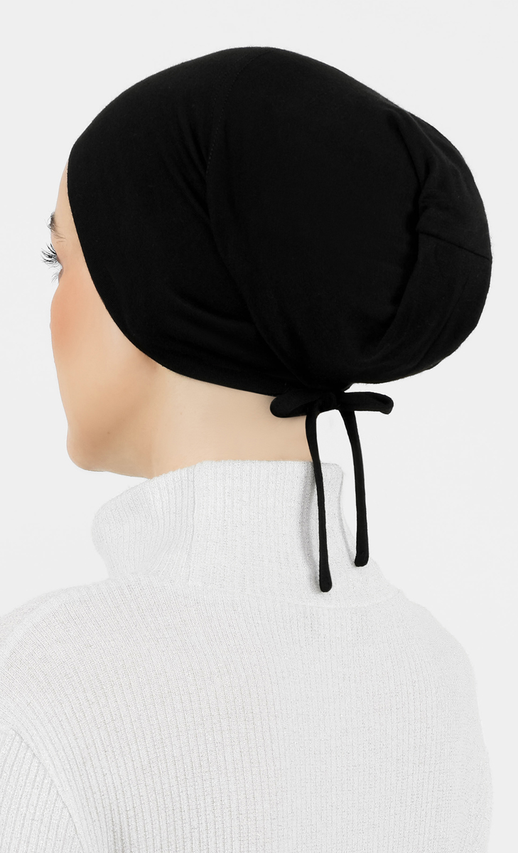 Zurich 2.0 Snowcap Inner Hijab In Black image 2